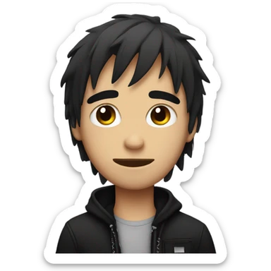 Emo guy sticker