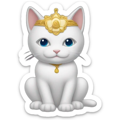 a spiritual cat sticker