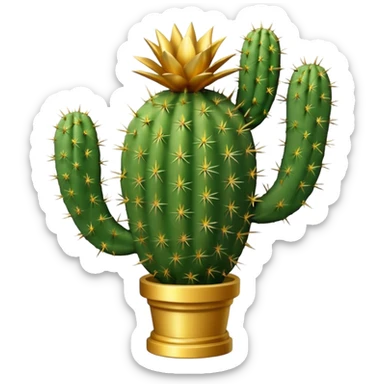 golf trophy shaped like cactus sticker