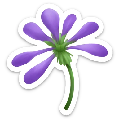 Magic flower sticker