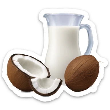 Coconut milk  sticker