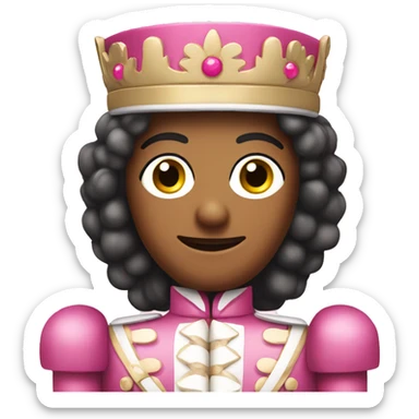 A pink nutcracker  sticker