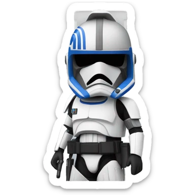 Star Wars Scout Trooper Captain Rex sticker