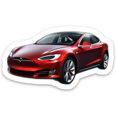 Helon musck dans une tesla dans l espace sticker