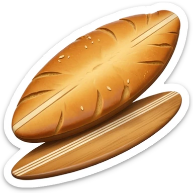 Bread on the surfboard sticker