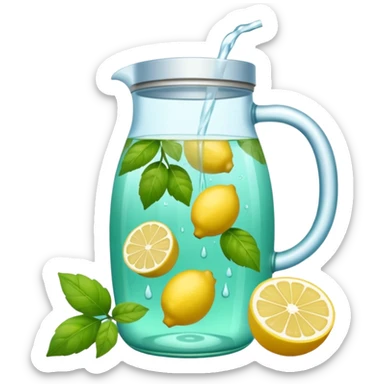 Una jarra de agua de sabor sticker