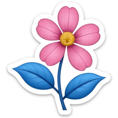 Apena faça uma Flor de uma cor azul q nem uma rosa mucha sticker