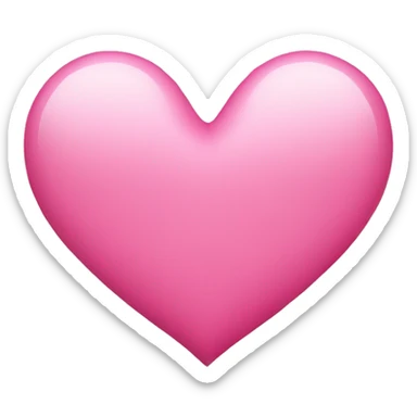 Pink heart sticker