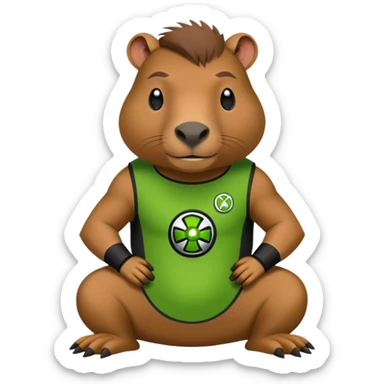 capybara as ben 10 sticker