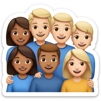 Relacionarse personas sticker