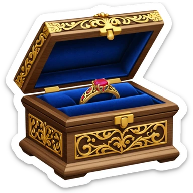 wedding ring box sticker