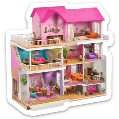 Barbie dream house sticker