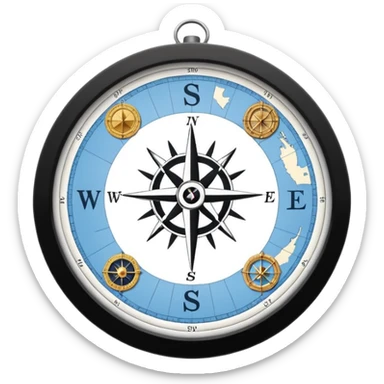 SAILING COORDINATES sticker