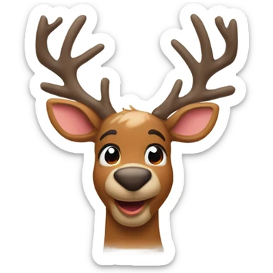 Rudolph the red-nosed reindeer sticker