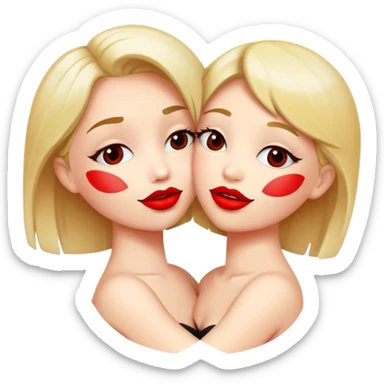 hugs and kisses  sticker