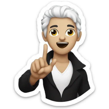 Young Vamp Life hand sign sticker