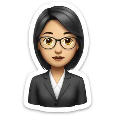 lawyer asian girl  sticker