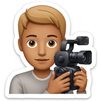 photographer with sony camera sticker