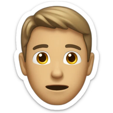 A person who don’t know how to react sticker