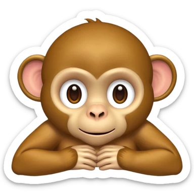 monkey sun tanning sticker