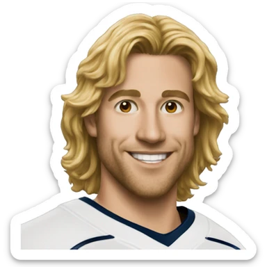 A sports trading card sticker