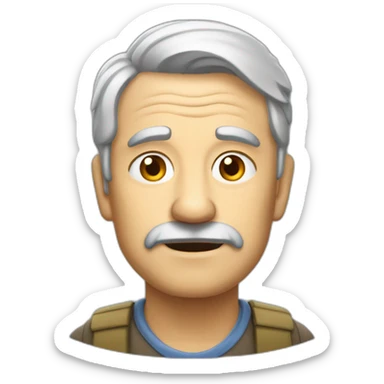 un vieil homme tres fatigué sticker