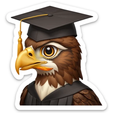 hawk graduate college sticker