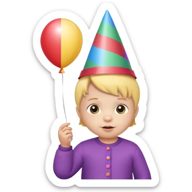 infant party sticker