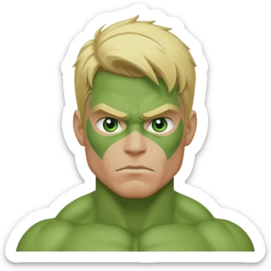 Blonde Hulk sticker