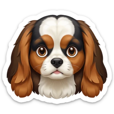 Chienne King charles sticker