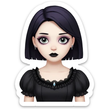 goth femboy sticker