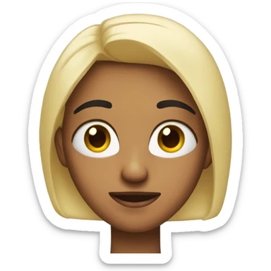 side eye with hands long nail sticker