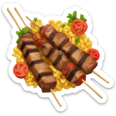 shish kebab sticker
