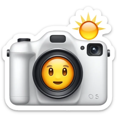 Camera flash sticker