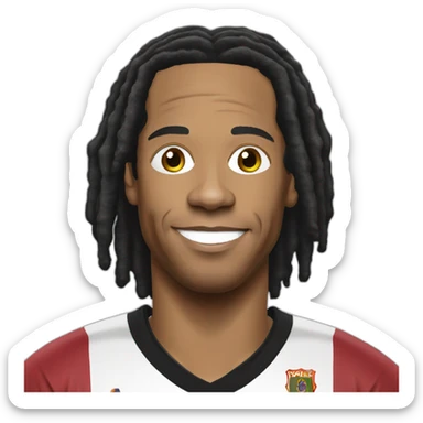 ronaldinho realistic football player sticker
