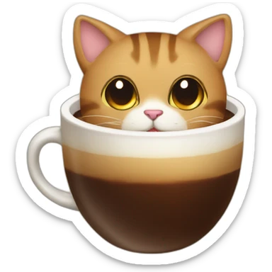 coffee cat sticker