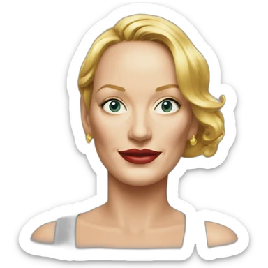 Uma thurman sticker