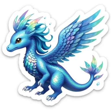 Elemental Flying-type-Water-type natural Pokémon-Fakémon-creature sticker