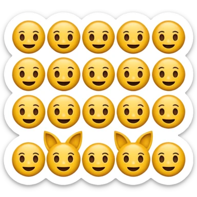 Emoji set of gojo example 😁😃🤣🥰🥲🥳😡😈🤬🤪😜😎🤒🤕🤑 sticker