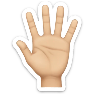 Two finger hand position  sticker