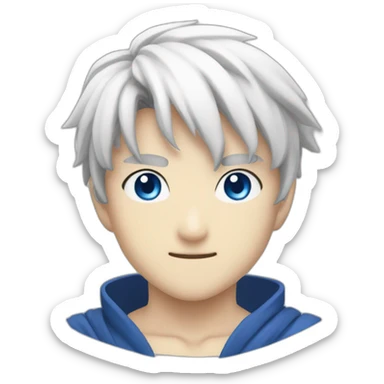 Gojo with blue eyes from jujustu kaisen  sticker