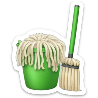 mop around green checkbox sticker