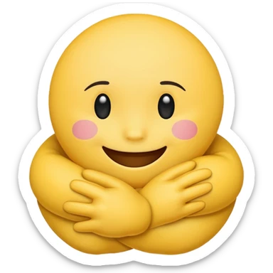 Make a emoji about a hug sticker