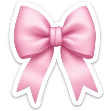 Baby pink bow  sticker