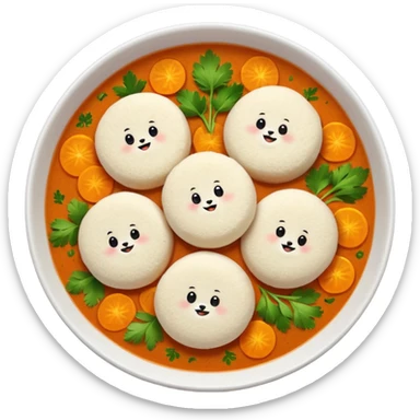 Idli and sambar sticker