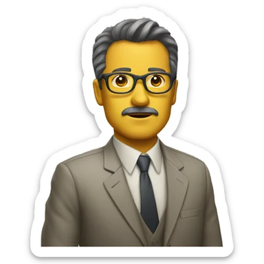 Um advogado surtando sticker