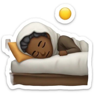 Sleeping in mountins  sticker