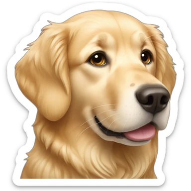 Light Golden retriever sticker