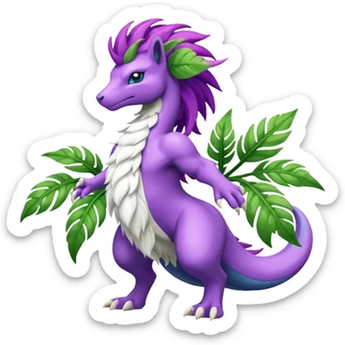 Suicune-Tropius-Meganium-fusion (full body) sticker