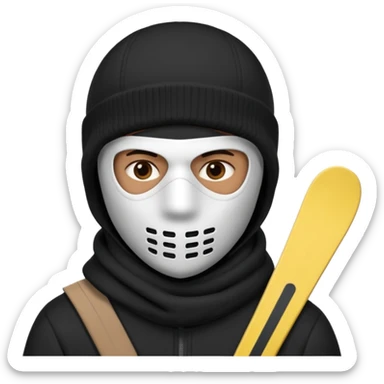 ladron con pasa montañas sticker